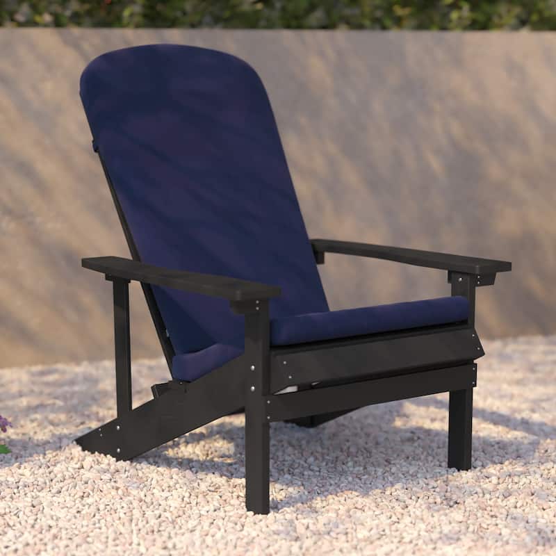 Indoor/Outdoor Adirondack Chairs with Cushions - Set of 2