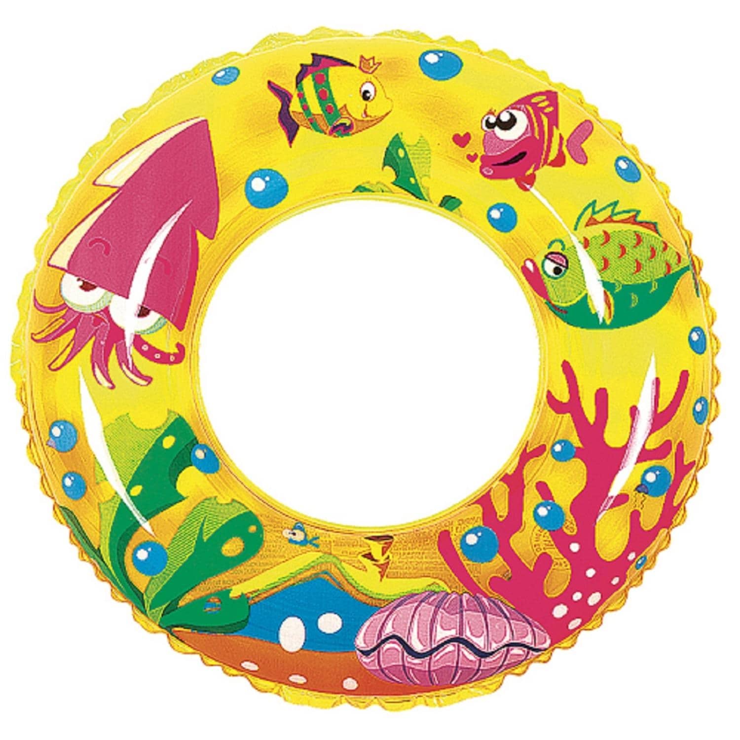 24 Yellow Sea Fish Children S Inflatable Swimming Pool Inner Tube Ring Float Overstock 18874678 Solid bright yellow inner tube pool swim ring. overstock com