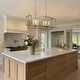 preview thumbnail 4 of 13, Dilley Modern 8-Light Gold Chandelier Island Lights for Dining Room - 31.9" L x 10.4" W x 16.7" H