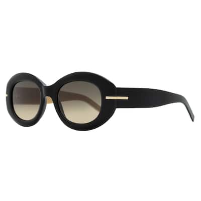 Boss Women's Oval Chain Sunglasses - Black/Beige