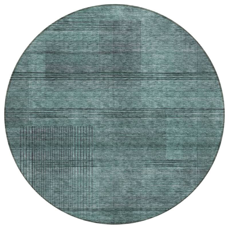 HomeRoots Striped Transitional Rectangle Outdoor Rug