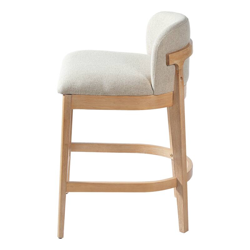 Christopher Knight Home - Calista Modern Wooden Upholstered Counter Stool