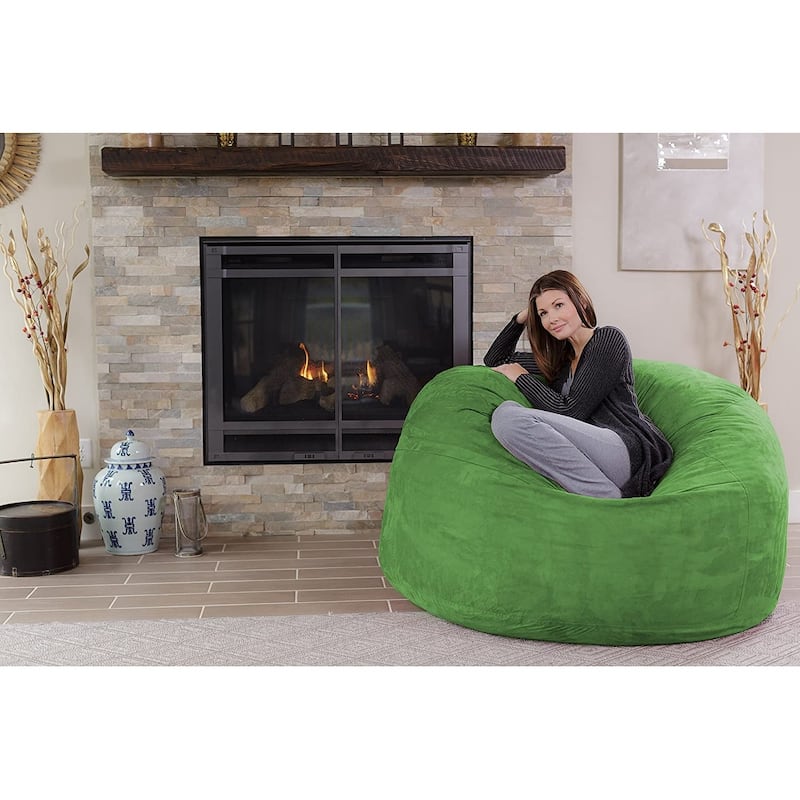 Bean Bag Chair 5-foot Memory Foam Removable Cover Bean Bags