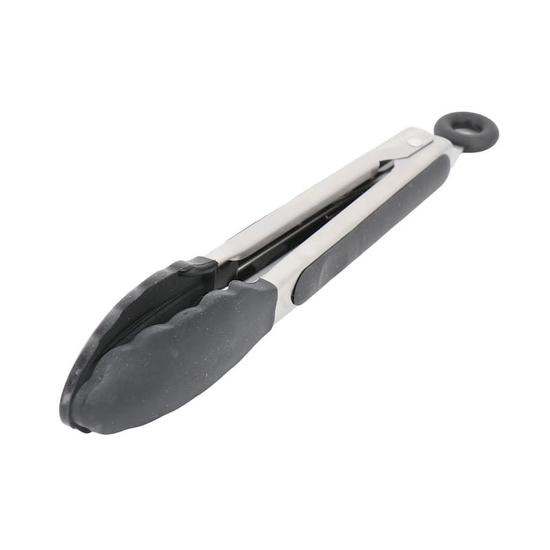 Oster Baldwyn 3 Piece Stainless Steel Kitchen Tongs Set in Black