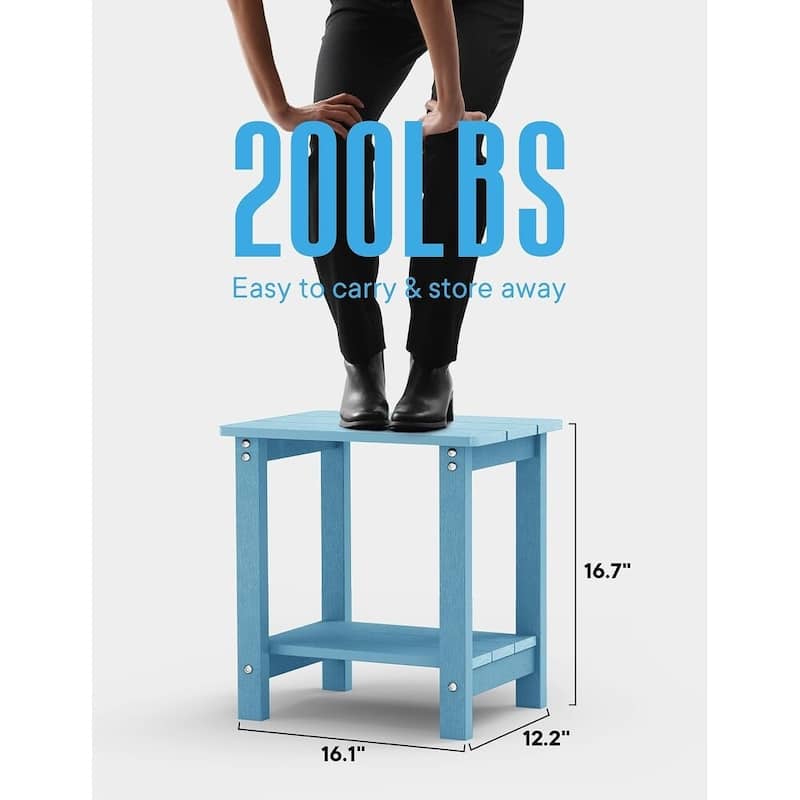 WINSOON HIPS All Weather Outdoor Side Table