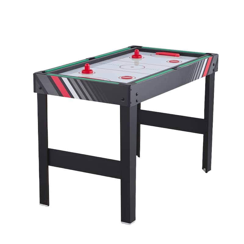 48 Inch 4-in-1 Combo Game Table with Steel Locks Ideal for Basements or Recreation Rooms Suitable for All Ages