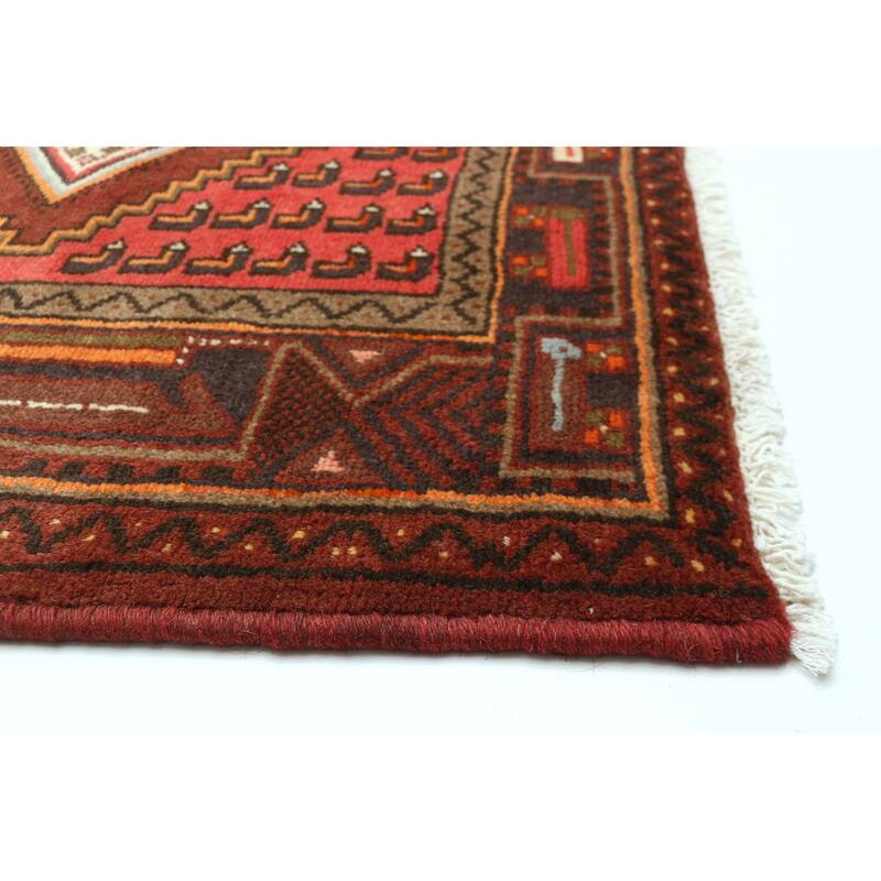 ECARPETGALLERY Hand-knotted Andelz Red Wool Rug - 3'3 x 5'2