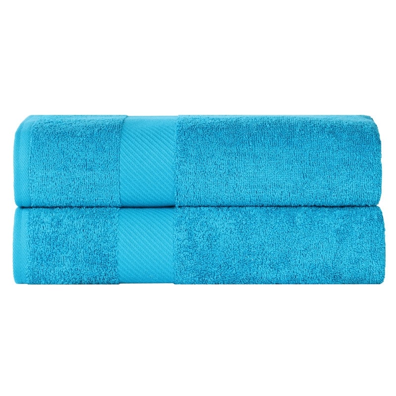 Superior Kendell Egyptian Cotton Solid Medium Weight Bath Towel Set of 2