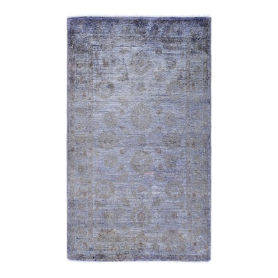 Vibrance One-of-a-Kind Hand-Knotted Area Rug - Beige, 2' 10" x 4' 10" - 2' 10" x 4' 10"