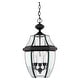 preview thumbnail 1 of 0, Newbury 3-Light Outdoor Hanging Lantern in Mystic Black Mystic Black