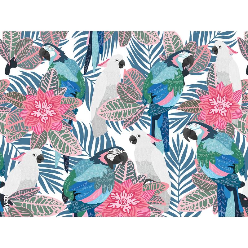 Tervis Tropical Birds Collage Made in USA Double Walled Insulated Travel Tumbler, Clear