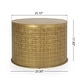 preview thumbnail 3 of 6, Noxon Boho Lace Cut Iron Coffee Table by Christopher Knight Home - 25.50" L x 25.50" W x 17.50" H