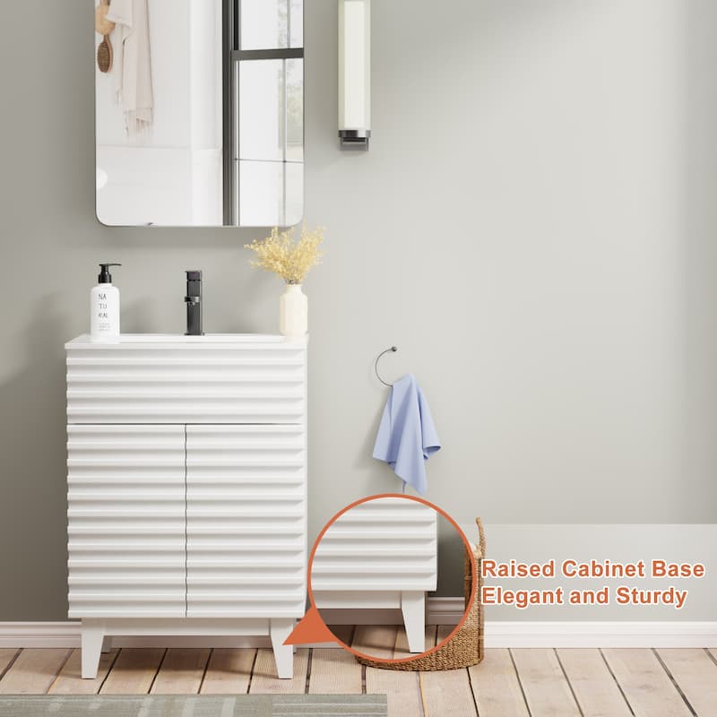 Bathroom Vanity Set W/Drop in Sink Faucet Cabinet Combo