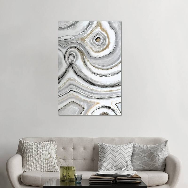 iCanvas "Shades Of Gray I" by Liz Jardine Canvas Print - 48x32x1.5
