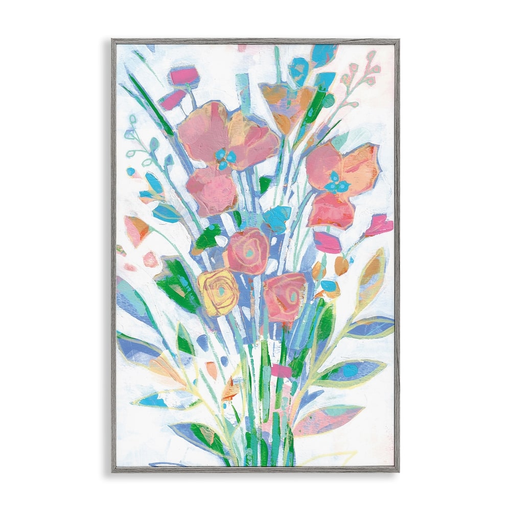 Stupell Pastel Joyful Bouquet Framed Giclee Art Design By Stephanie Fielden