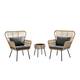 Option Natural Wicker / Charcoal Cushions