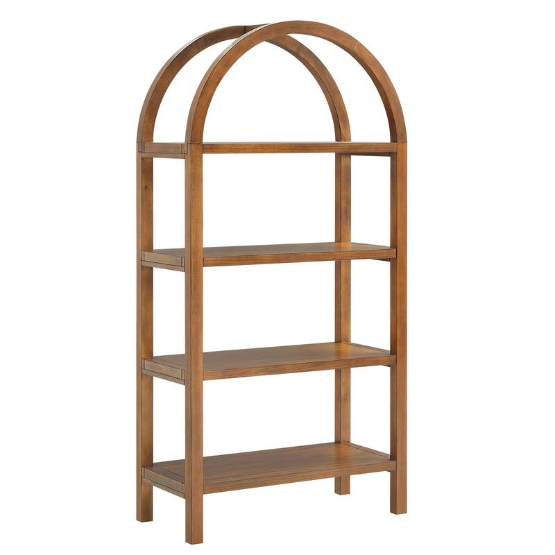 Vexley 60 Inch Wide Arched Bookshelf