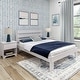 preview thumbnail 2 of 14, Farmhouse Queen Platform Bed with Plank Headboard