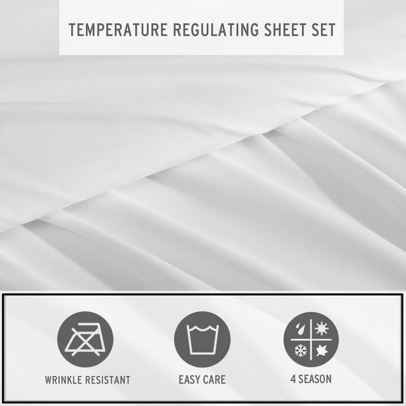 Eddie Bauer Logan Solid Temperature Regularing Bonus Sheet Set