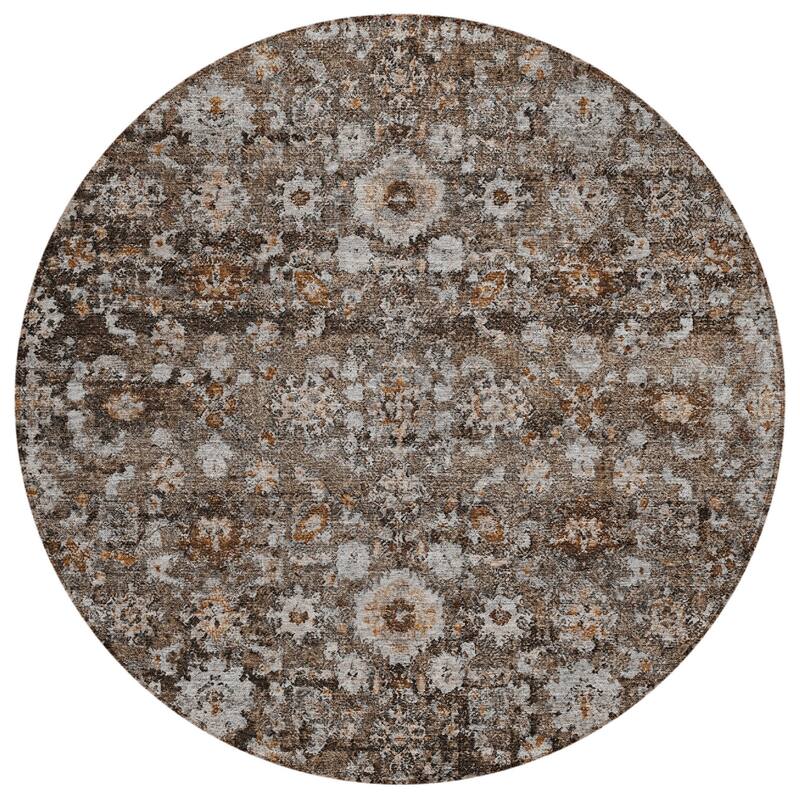 HomeRoots Oriental Traditional Rectangle Outdoor Rug