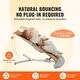 preview thumbnail 2 of 8, Camel Metal 2-Position Baby Bouncer with Foldable Design - 25.6” L x 16.1” W x 23.6” H
