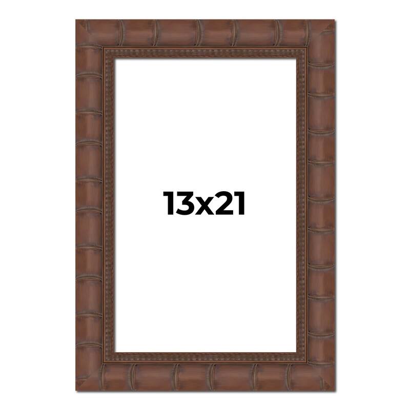 13x21 Frame Pewter Solid Wood Picture Frame Width 1.625 Inches | Interior Frame Depth 0.6875 Inches