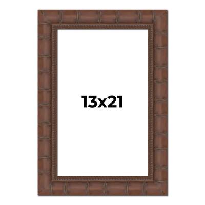 13x21 Frame Pewter Solid Wood Picture Frame Width 1.625 Inches | Interior Frame Depth 0.6875 Inches