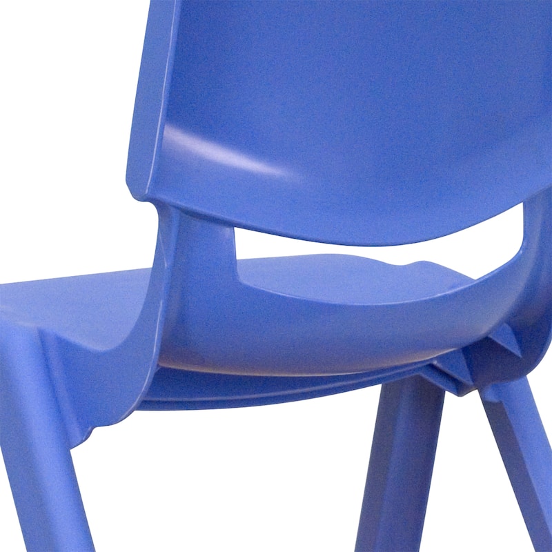 2 Pack Plastic Stackable School Chair with 12"H Seat, Preschool Seating