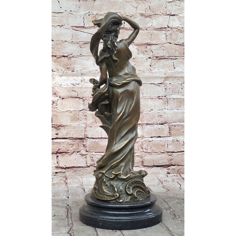 Venus Aphrodite Female Figure Greek Roman Mythology Original Art Bronze Sculpture