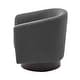 preview thumbnail 91 of 186, Modern Upholstered Barrel Chair Swivel Accent Chair for Living Room