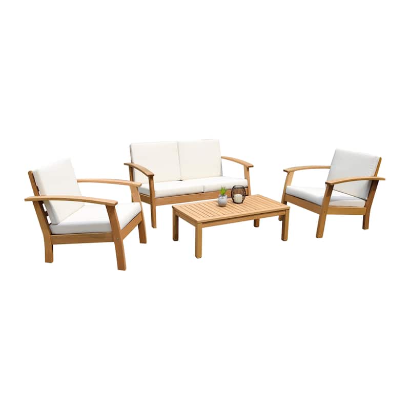 Tottenville 4-piece Patio Conversation Set by Havenside Home