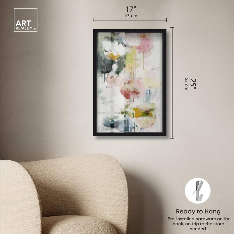 Dripping Colors III Shadowbox by Art Remedy