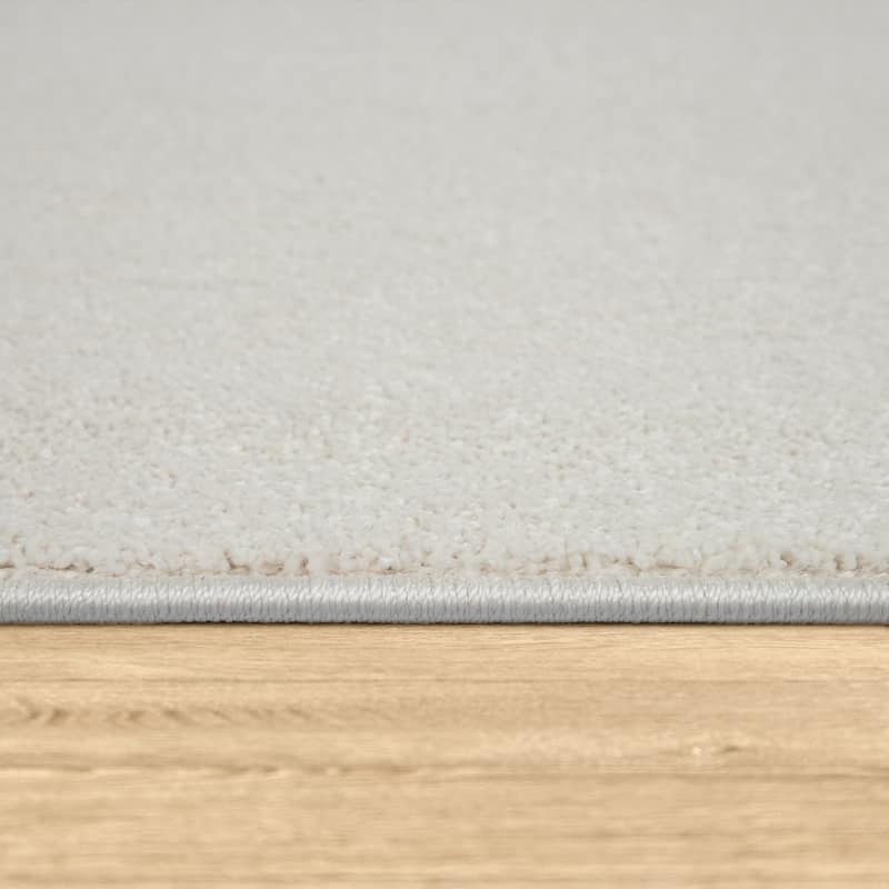 Solid Low-Pile Rug for Living Room in Plain Colors