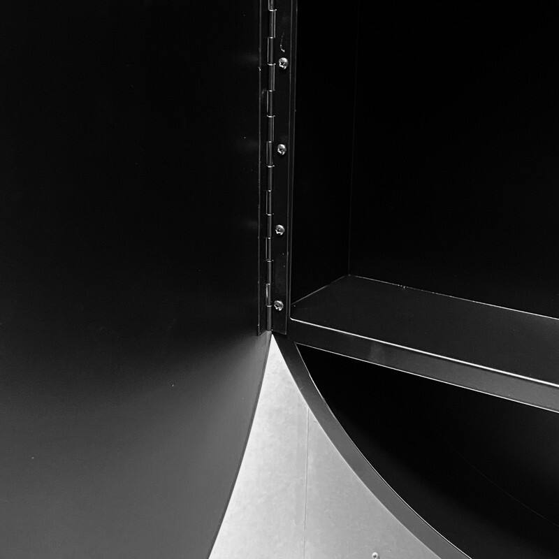 Alvana LED Black framed Wall mount Medicine Cabinet with Mirror Anti-fog function with 3 colors light