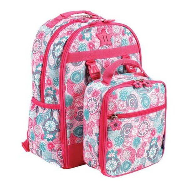 backpack with attached lunch bag