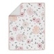 preview thumbnail 3 of 4, Sweet Jojo Designs Pink, Grey & White Shabby Chic Watercolor Floral Collection Baby Girl 4-piece Bumperless Crib Bedding Set