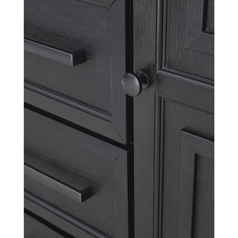Signature Design by Ashley Foyland Black/Brown Door Chest