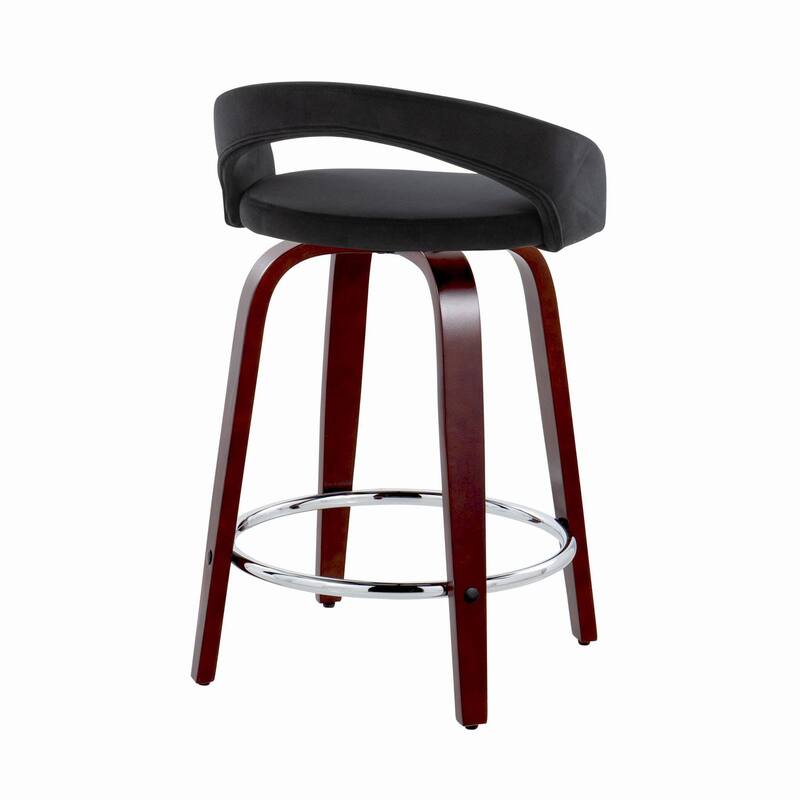 Grotto Upholstered 24" Fixed-Height Counter Stool - Set of 2