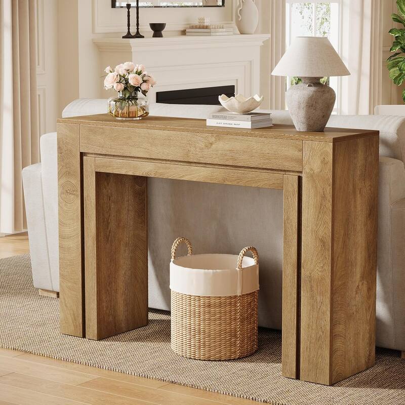41.3-Inch Entryway Table, Rectangular Console Table, Modern Hallway Accent Table