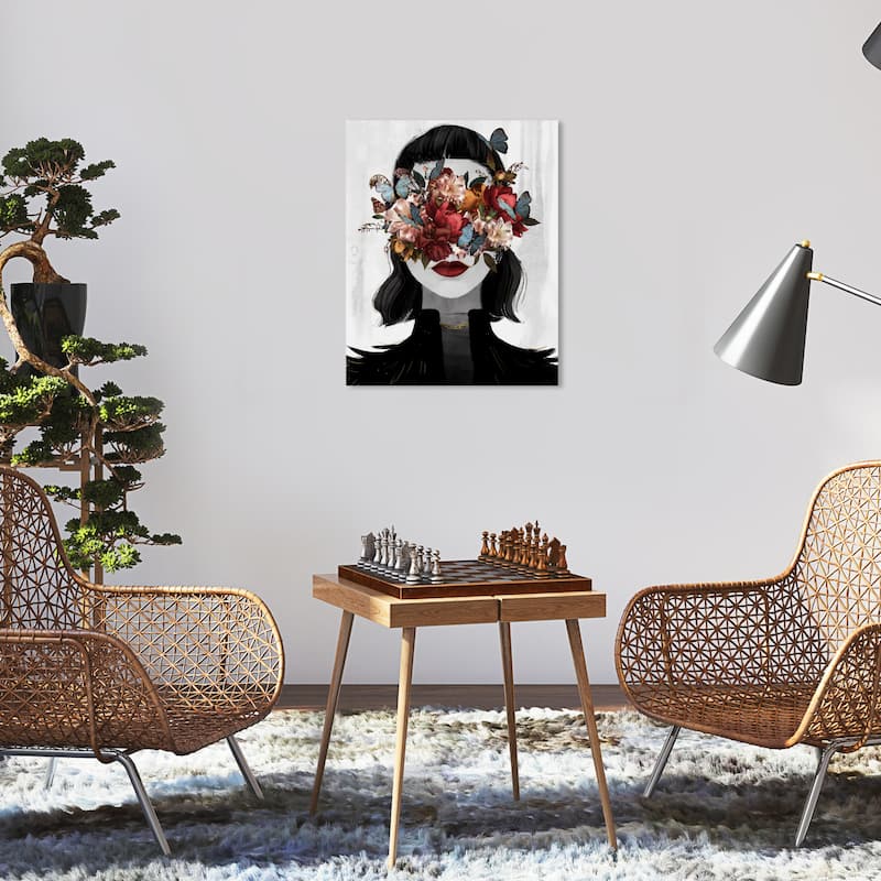 Wynwood Studio Canvas Floral and Botanical Dutch Love Black and Modern & Contemporary Wall Art Canvas Print - 20 x 16
