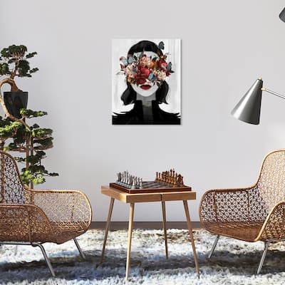 Wynwood Studio Canvas Floral and Botanical Dutch Love Black and Modern & Contemporary Wall Art Canvas Print
