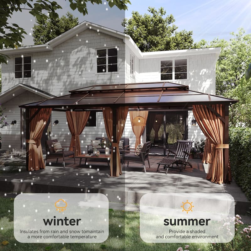 12' x 16' / 12' x 20' Hardtop Gazebo