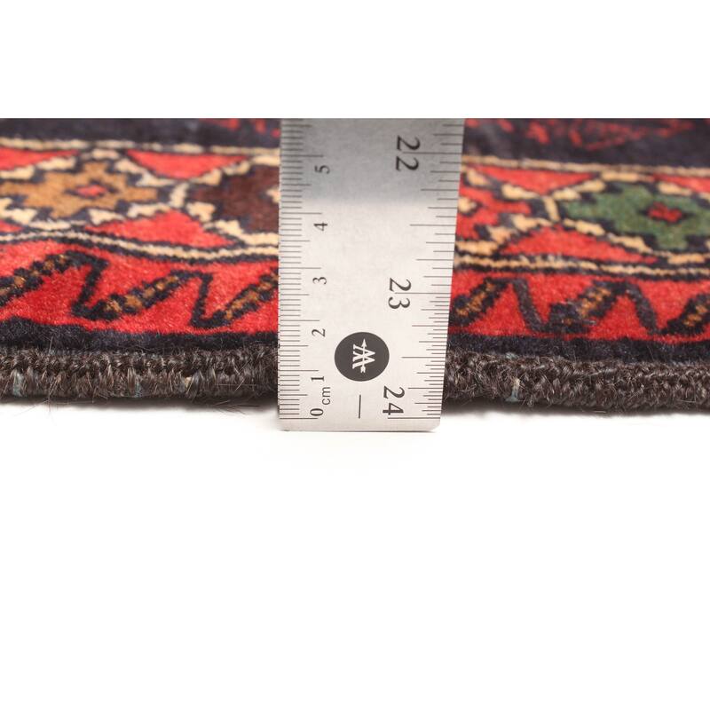 ECARPETGALLERY Hand-knotted Teimani Dark Navy Wool Rug - 2'10 x 4'6