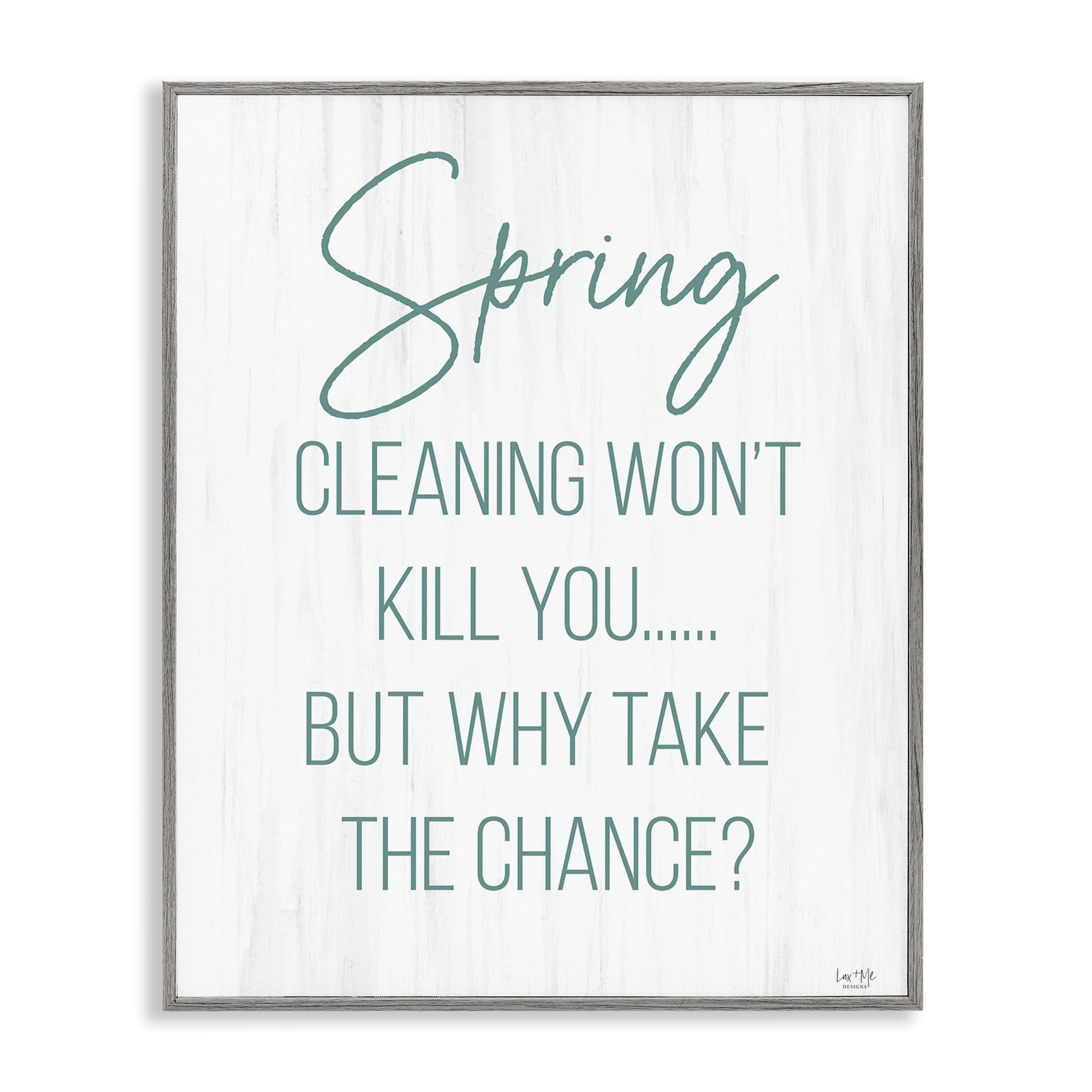 Stupell Spring Cleaning Won't Kill You Framed Giclee Art Design By Lux + Me Designs