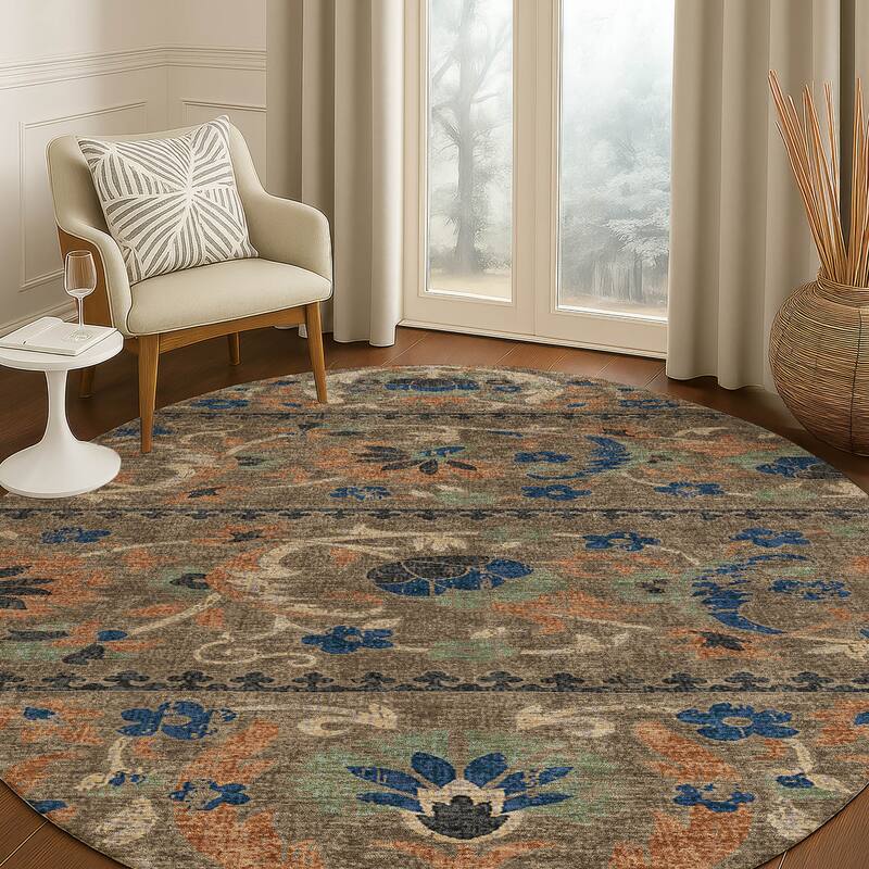 Machine Washable Indoor/ Outdoor Global Alix Chantille Rug