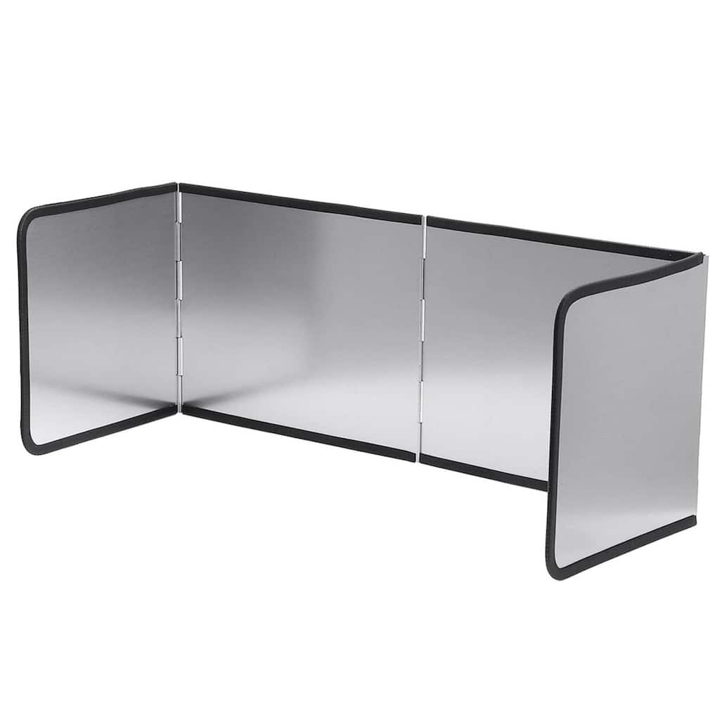 30-Inch Durable 3 Sided Stainless Steel Splatter Screen Guard for Frying, Foldable oil splash guard, Anti Splatter Screen guard