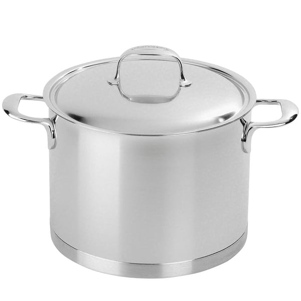 slide 2 of 6, DEMEYERE Atlantis Stainless Steel Stock Pot - 8.5-qt Stainless Steel - 8.5-qt