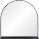 preview thumbnail 2 of 3, Renwil Wearstley Irregular shaped Wall Mirror with Iron shelf - Black - Medium