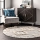 preview thumbnail 47 of 53, Nuloom Savannah Moroccan Tasseled Wool Area Rug 6' Round - Light Gray
