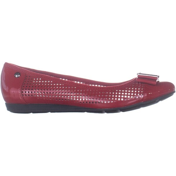 anne klein red flats
